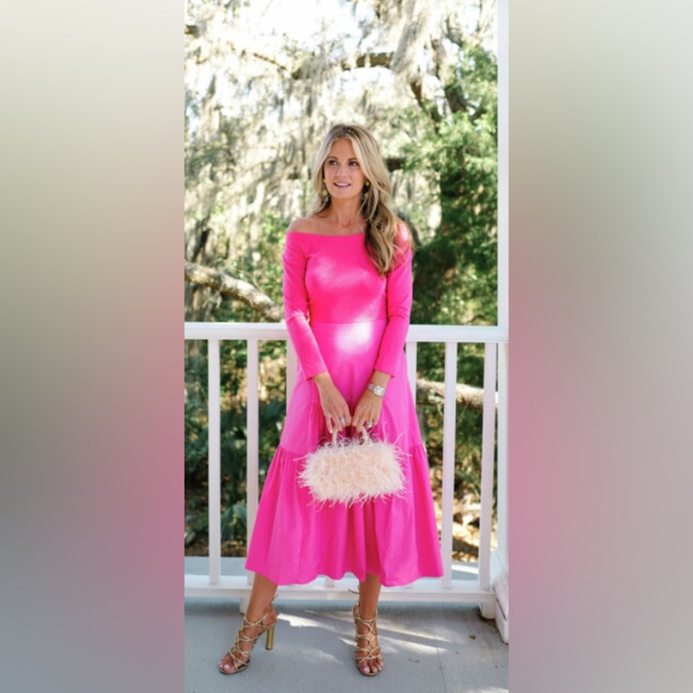 Tuckernuck xCameran Eubanks midi off the shoulder midi dress. Medium.